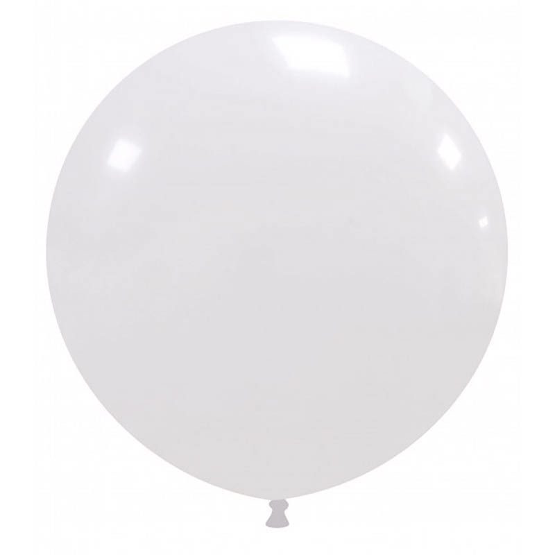 Balon jumbo , alb , latex , 90 cm