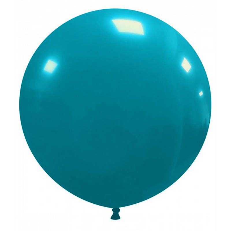 Balon jumbo , turcoaz , latex , 90 cm