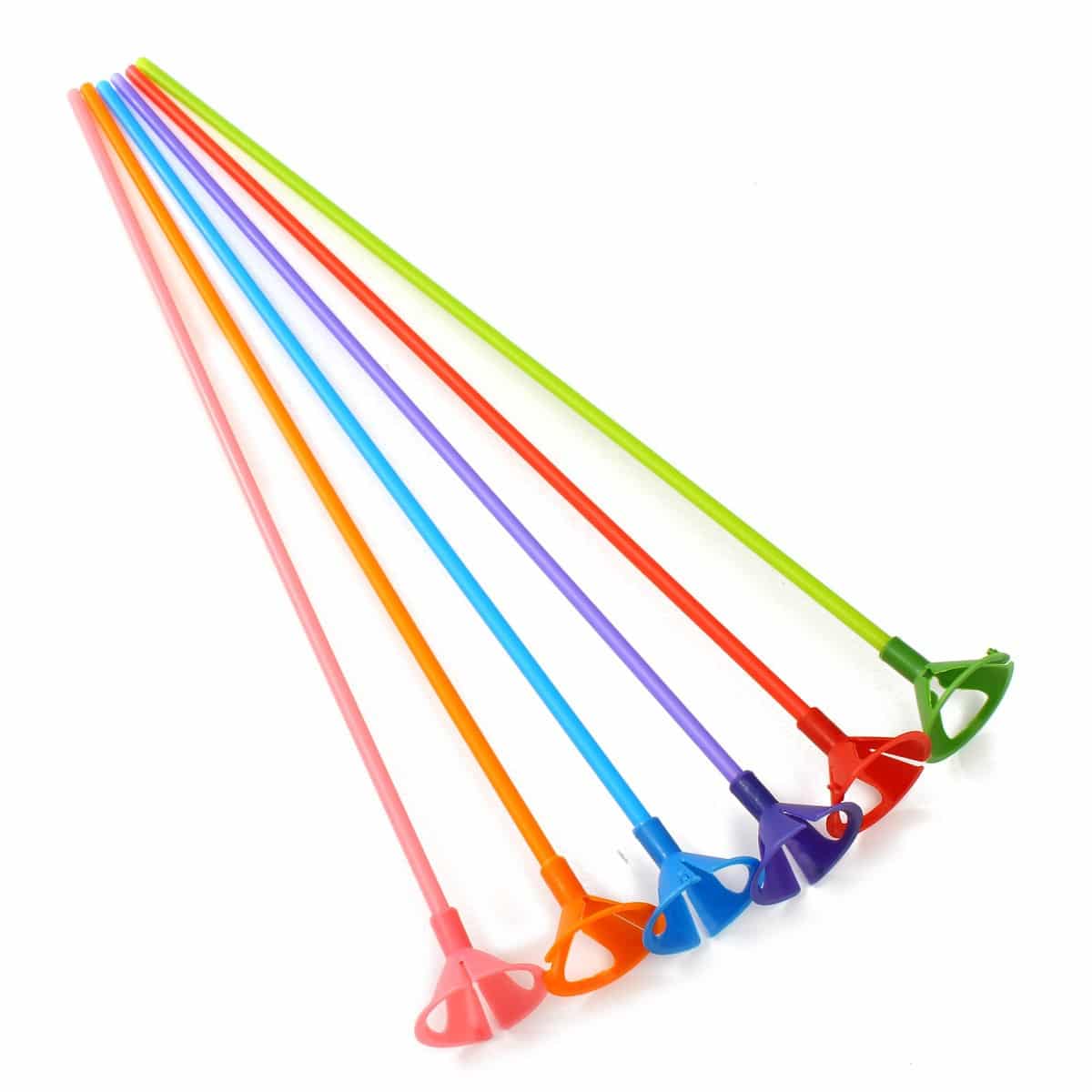 Set 10 bete cu rozete pentru baloane , multicolor , 42 cm