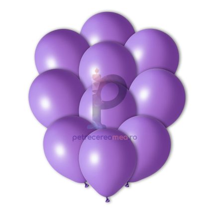 Set baloane din latex , mov inchis , 25 cm