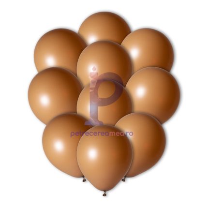 Set baloane din latex , maro , 25 cm