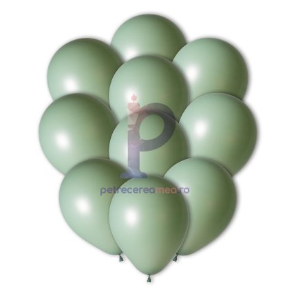 Set baloane din latex , verde viride , 25 cm