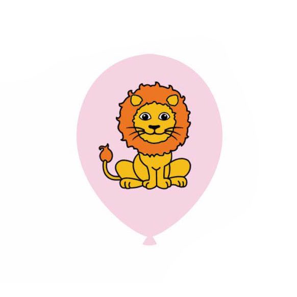 Set 20 baloane , imprimeu leu , multicolor , 30 cm