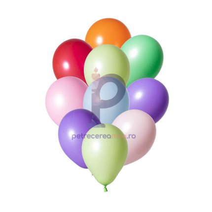Set baloane din latex , multicolor , 12.5 cm