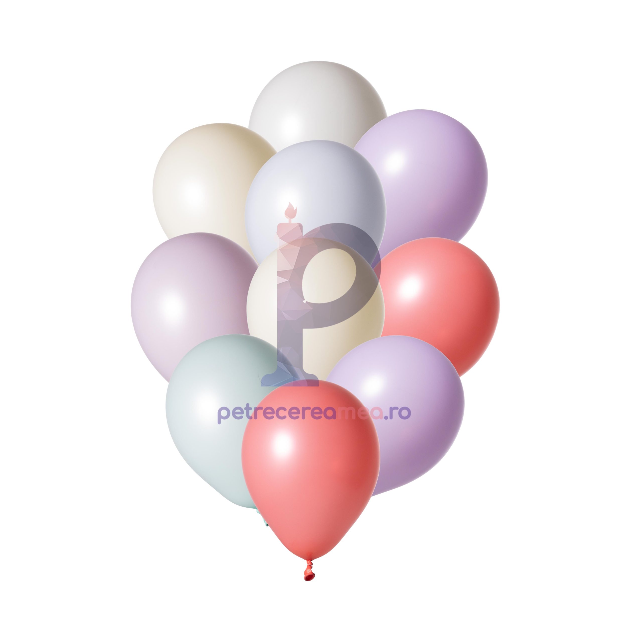 Set baloane din latex , pastel , 12.5 cm