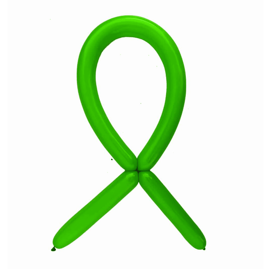 Set 100 baloane modelaj , verde inchis , 4.5x125 cm