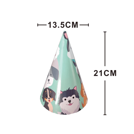 Set 8 coifuri , catelusi , 21x13.5 cm