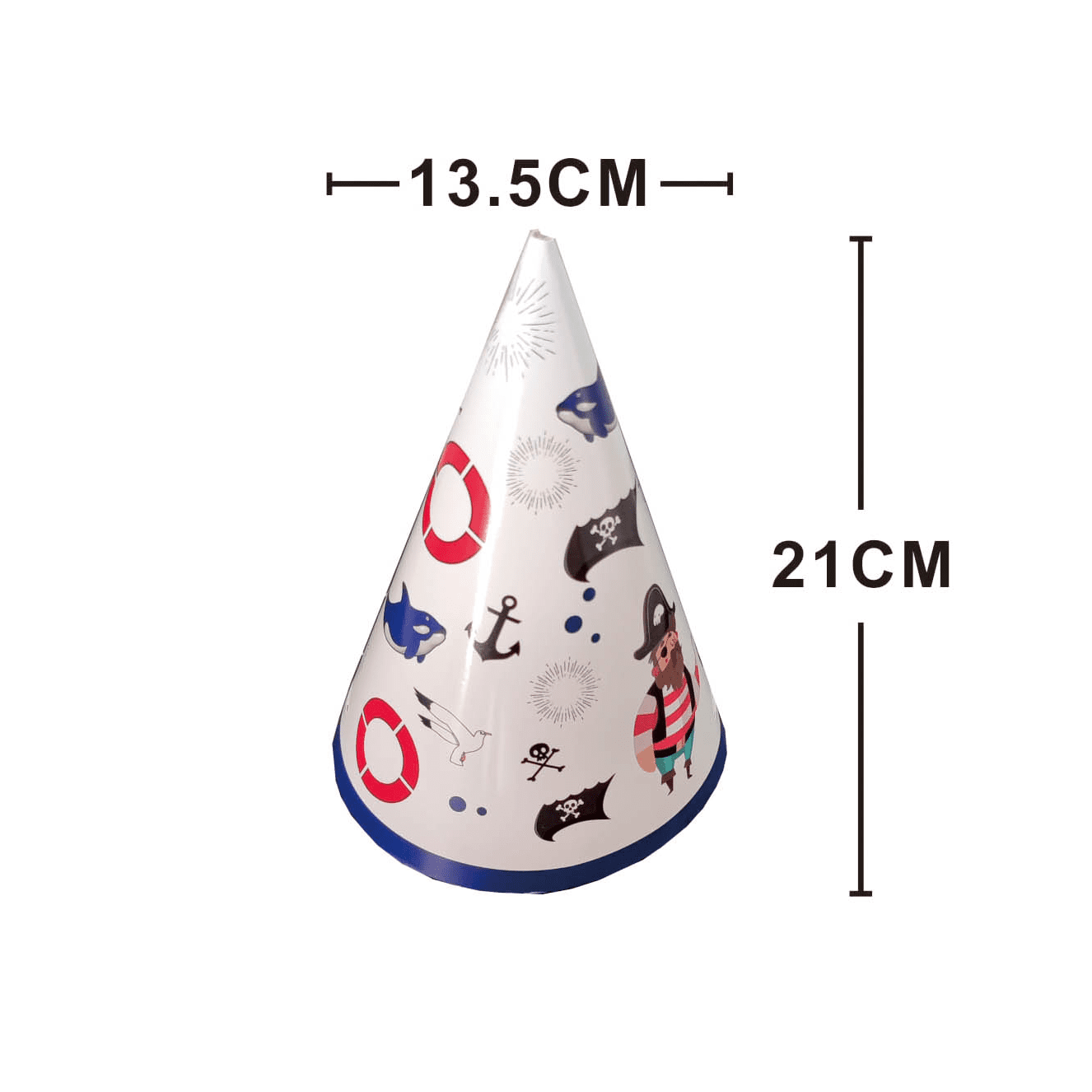 Set 8 coifuri , pirat , 21x13.5 cm