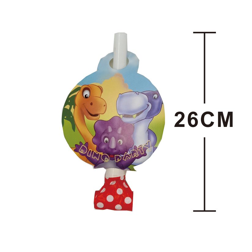 set 8 suflatori dinozaruri , multicolor