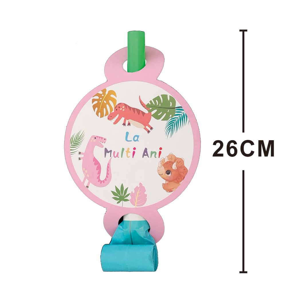 set 8 suflatori dinozauri , multicolor