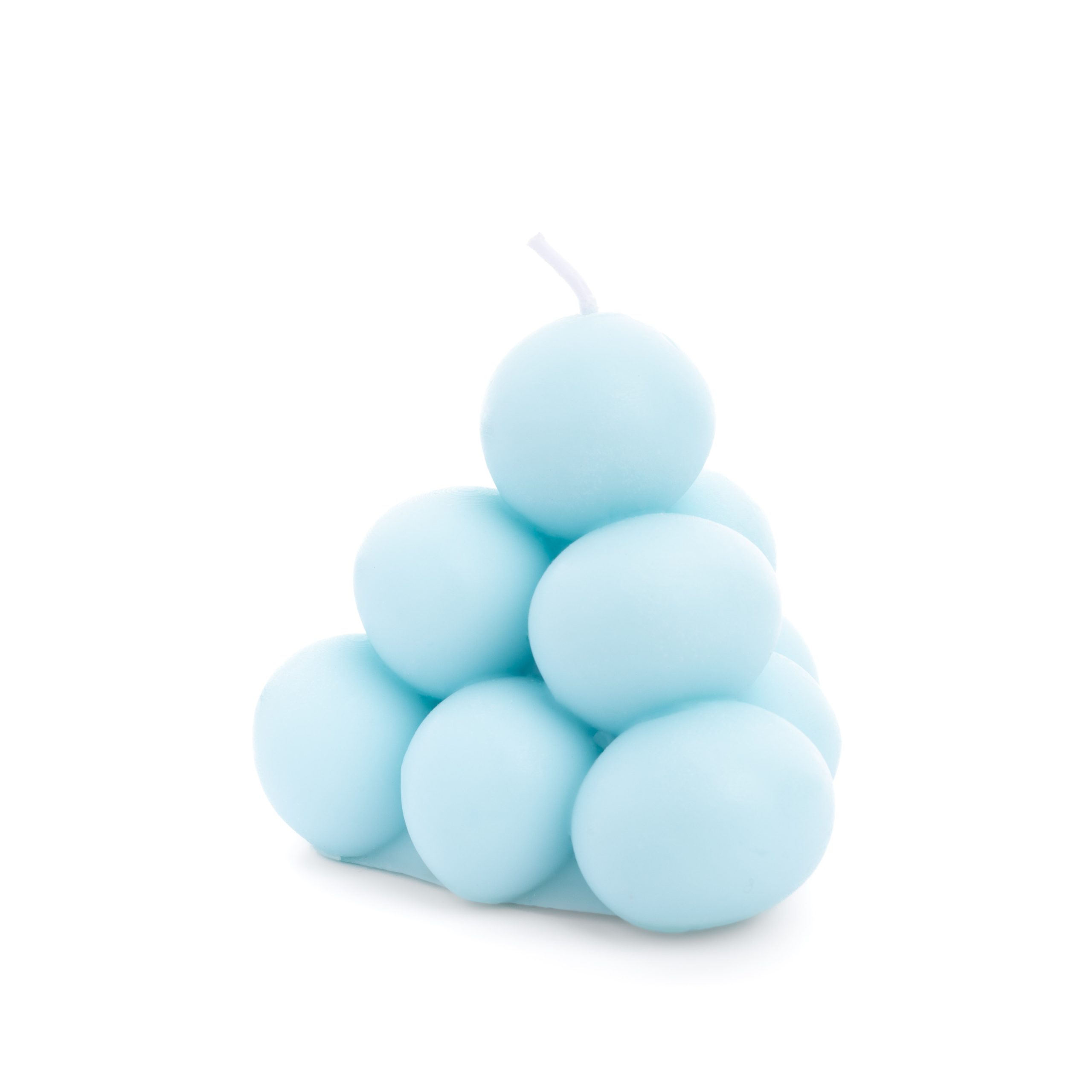 Lumanare parfumata forma piramida , albastru , 7.8 x 7.8 x 7 cm