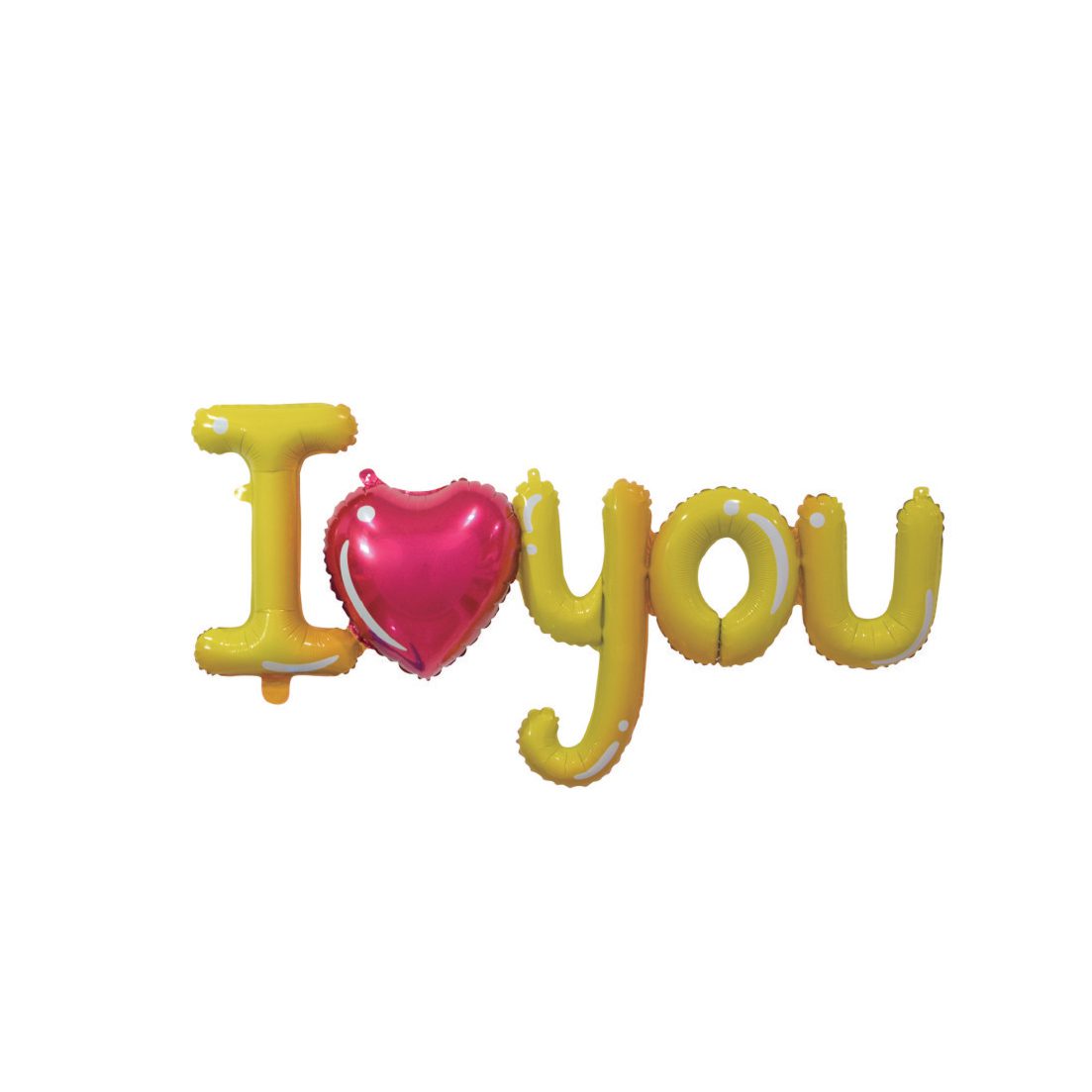 Balon din folie metalizata , I Love You , 110 x 45 cm