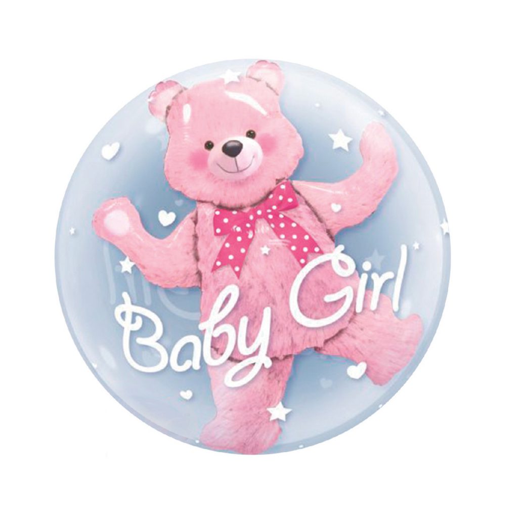Balon bobo transparent , Baby Girl , 55 cm