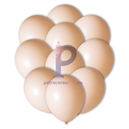 Set 100 baloane din latex , crem , 30 cm