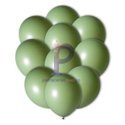 Set 100 baloane din latex , verde viride , 30 cm