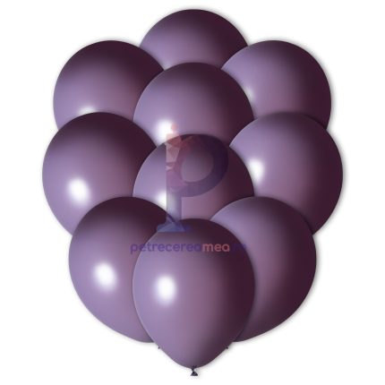 Set 100 baloane din latex , violet inchis , 30 cm
