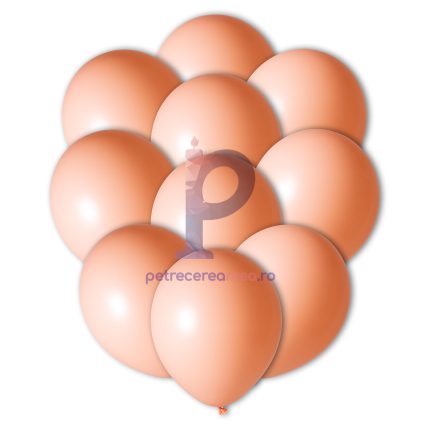 Set 100 baloane din latex , piersica , 30 cm