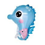 Balon din folie metalizata , calut de mare , albastru , 55×65 cm