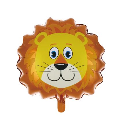 Balon din folie metalizata , cap leu , 48×54 cm