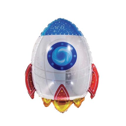 Balon din folie metalizata , racheta , 80x60 cm