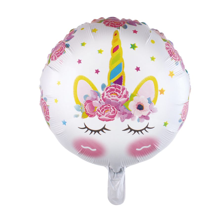 Balon din folie metalizata , unicorn , 43×43 cm