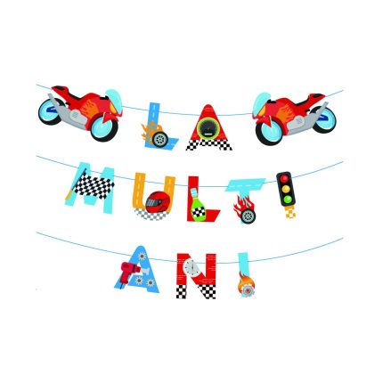 Ghirlanda motocicleta , multicolor , 4.5m