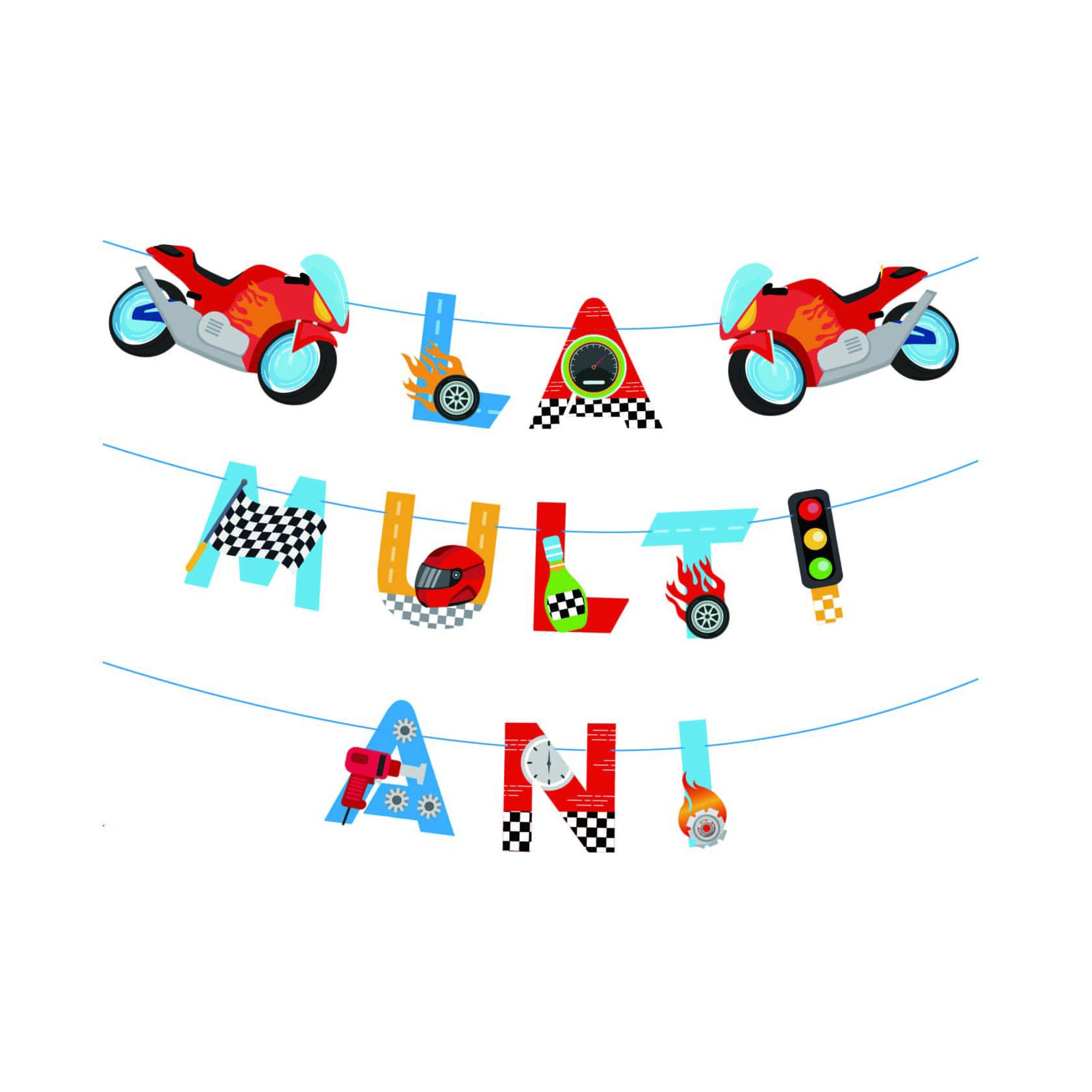 Ghirlanda motocicleta , multicolor , 4.5m