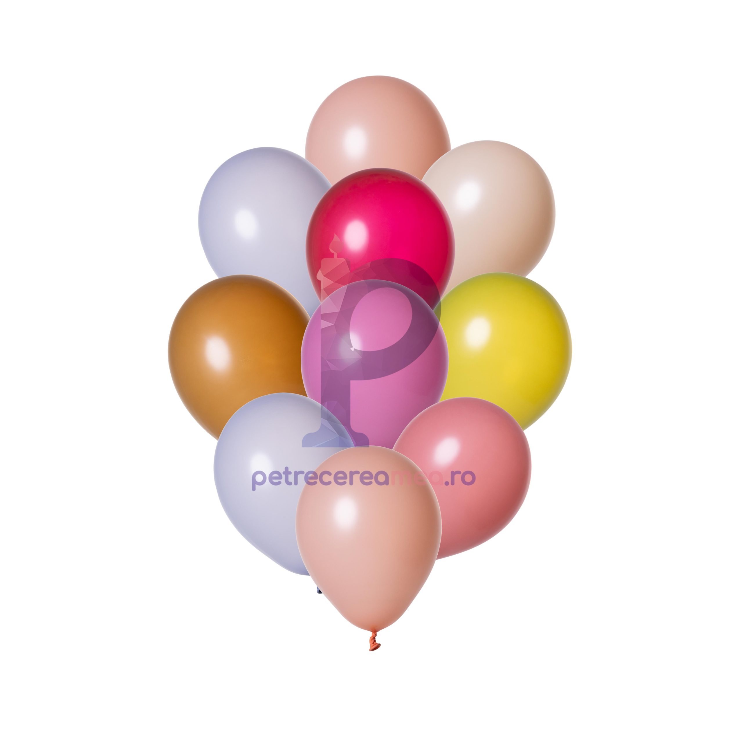 Set 100 baloane din latex , multicolor , 12.5 cm