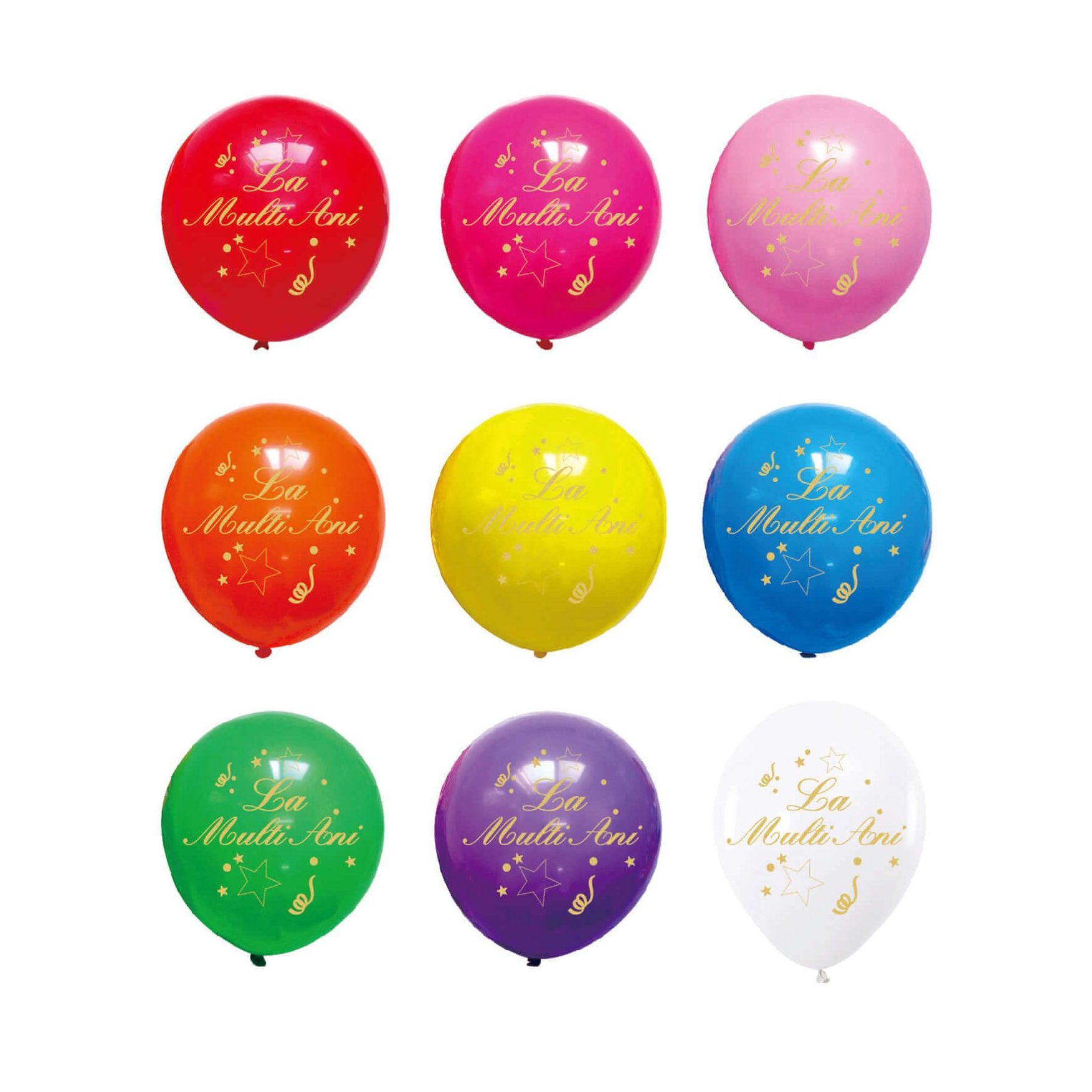 Set 20 baloane latex imprimeu confetti , 30 cm