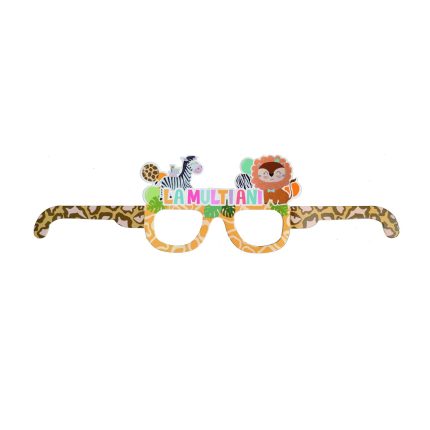 Set 6 perechi de ochelari pentru petrecere din carton tip animalute