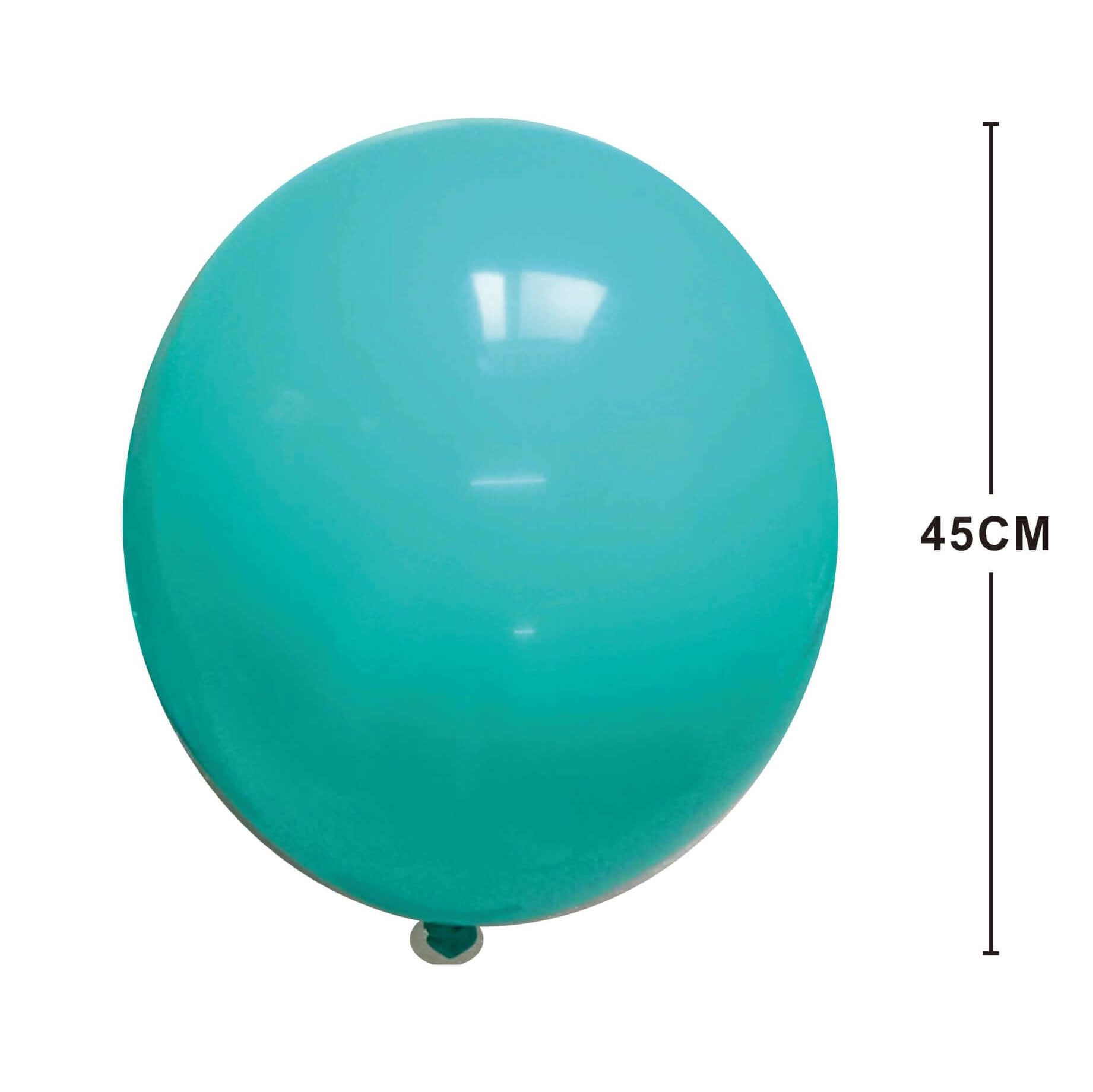 Set baloane jumbo din latex , cyan , 45 cm