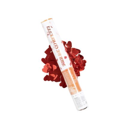 Tun confetti , inimi rosii , 40 cm