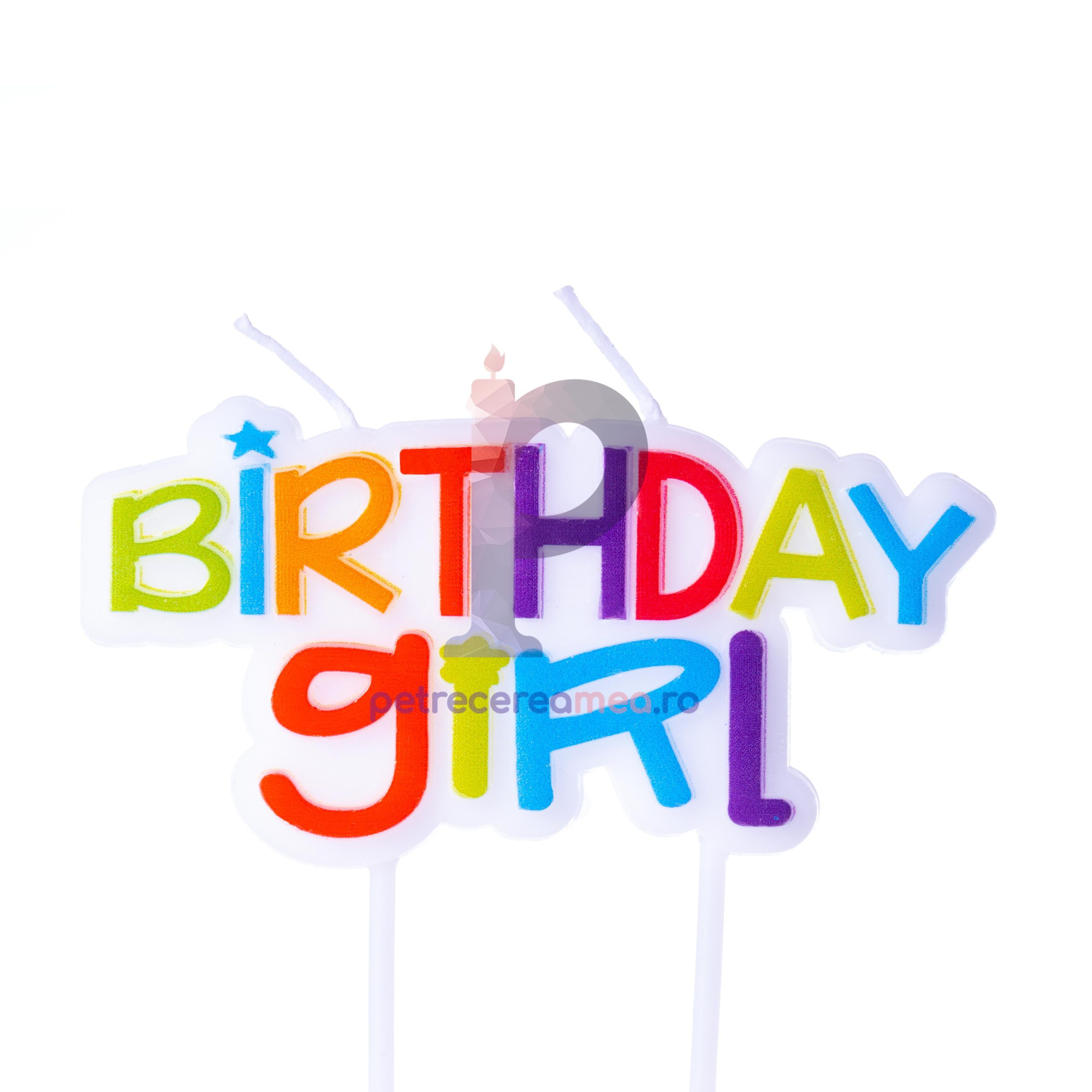 Lumanare Birthday girl , multicolor