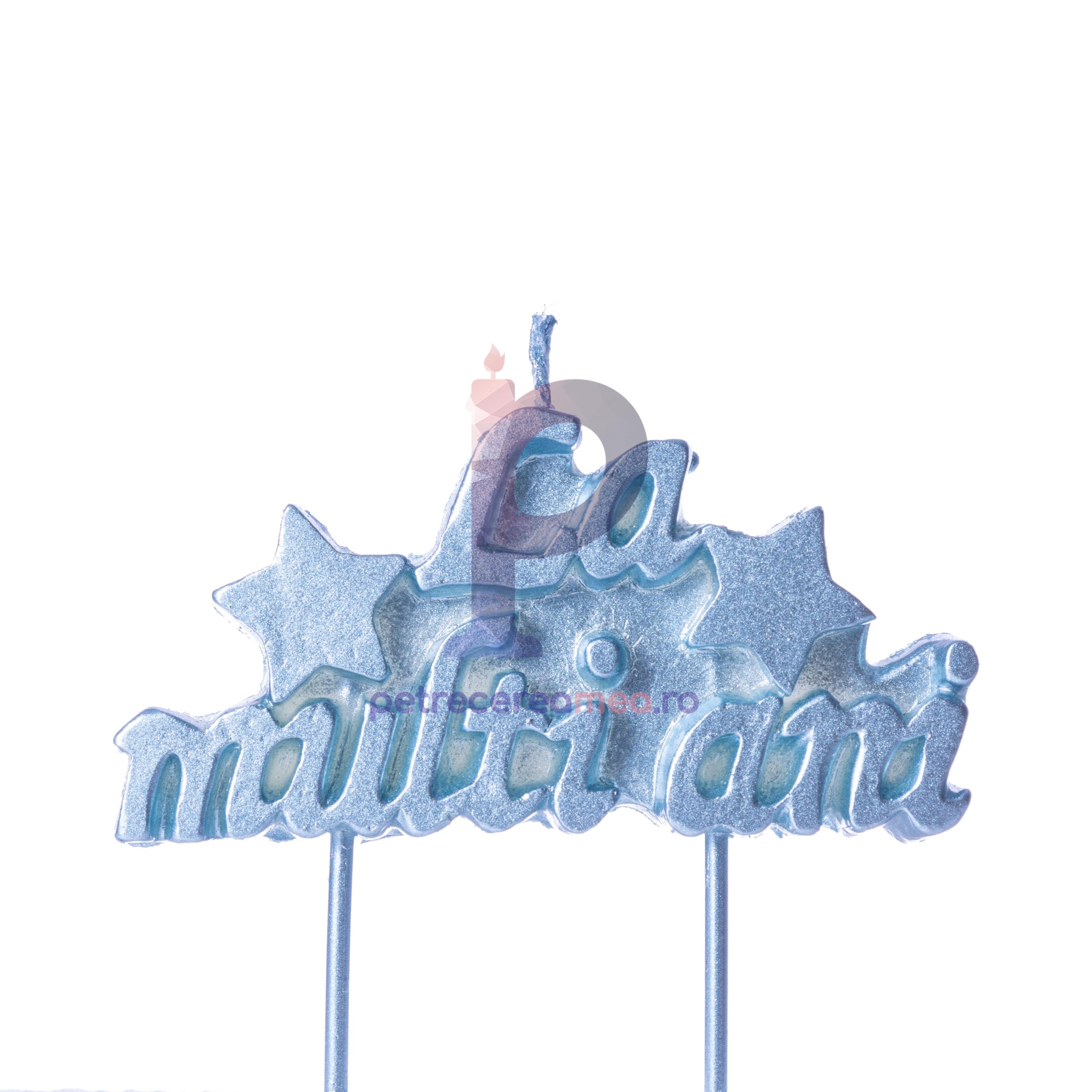 Lumanare la multi ani , albastru