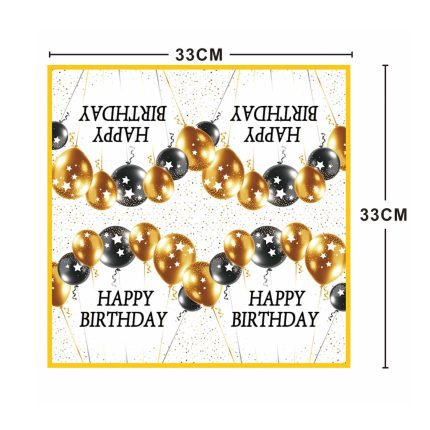 Set 20 servetele , Happy Birthday baloane , 33x33 cm