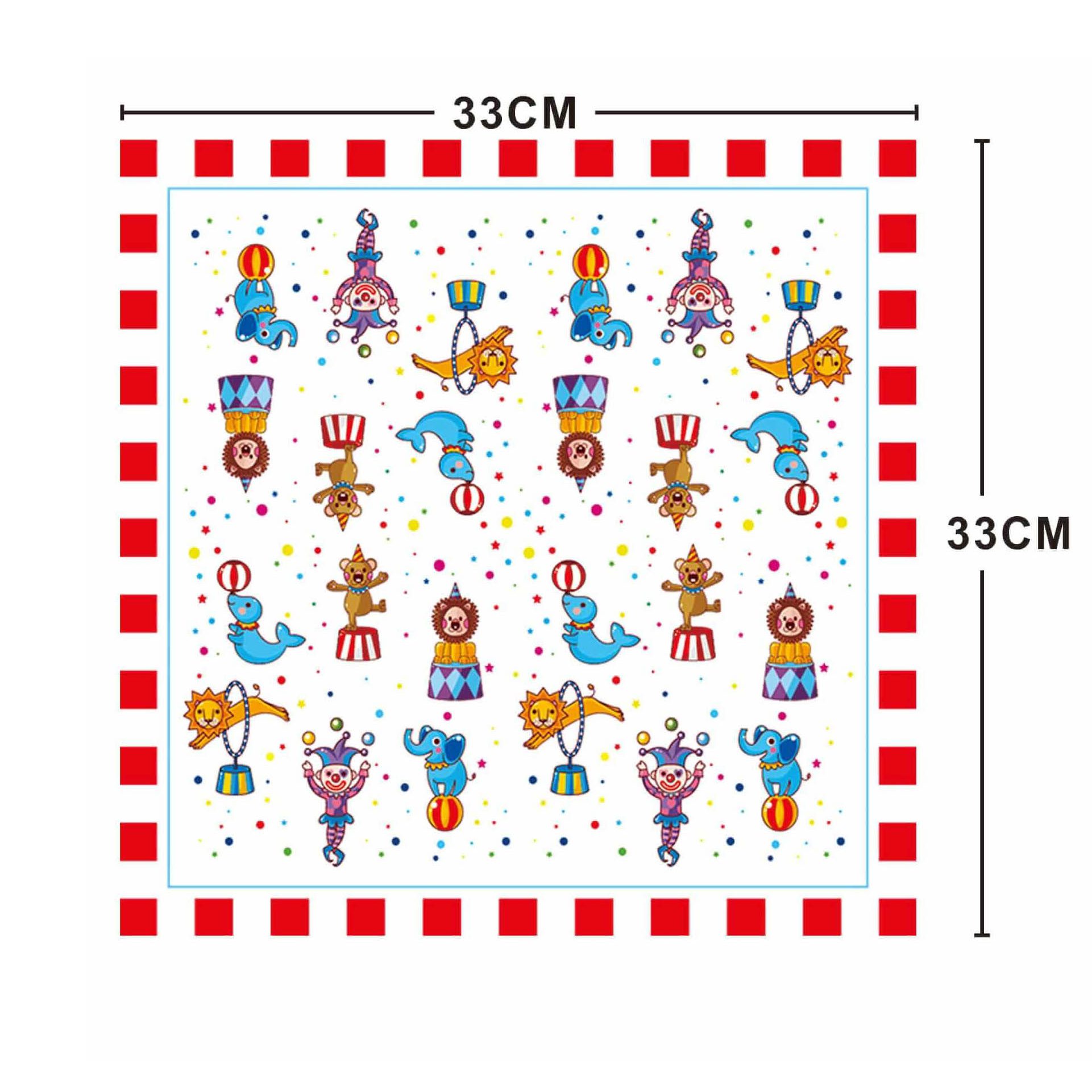 Set 20 servetele , circ , 33x33 cm
