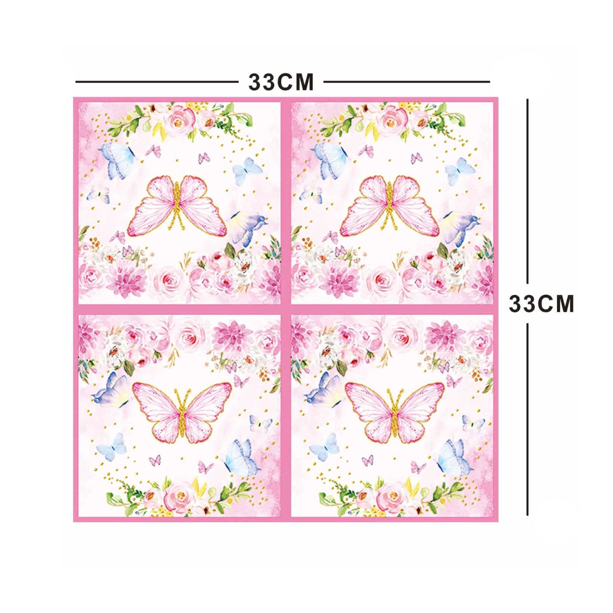 Set 20 servetele , fluturi , 33x33 cm