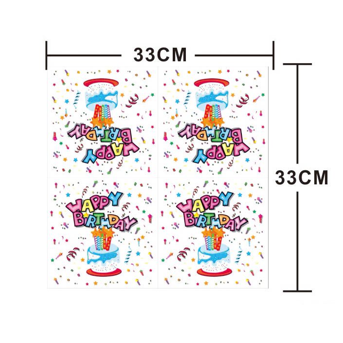 Set 20 servetele , happy birthday confetti , 33x33 cm