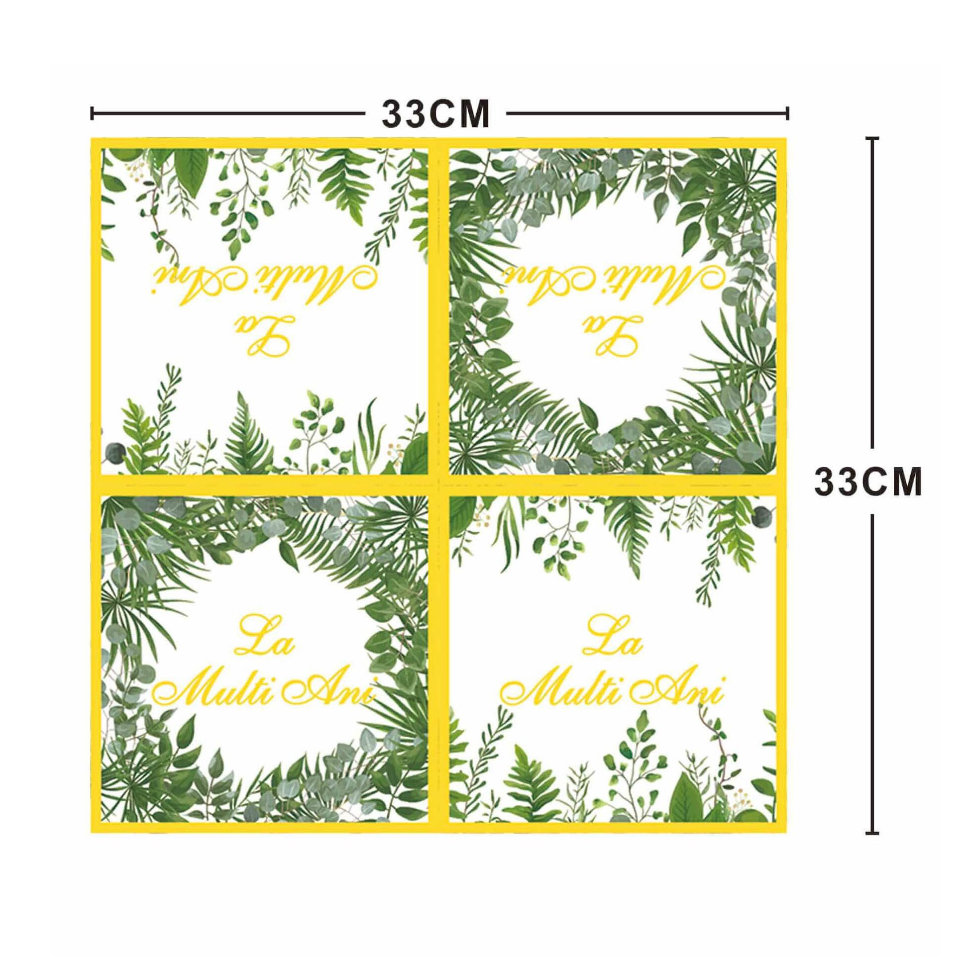 Set 20 servetele , la multi ani , 33x33 cm