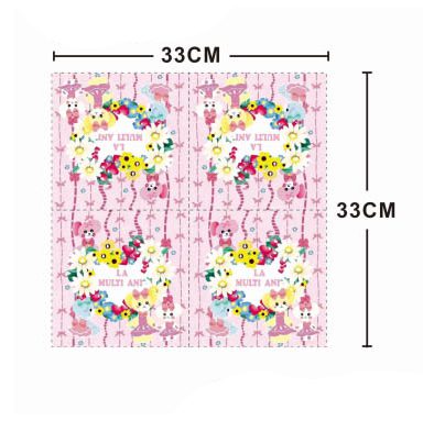 Set 20 servetele , la multi ani flori , 33x33 cm