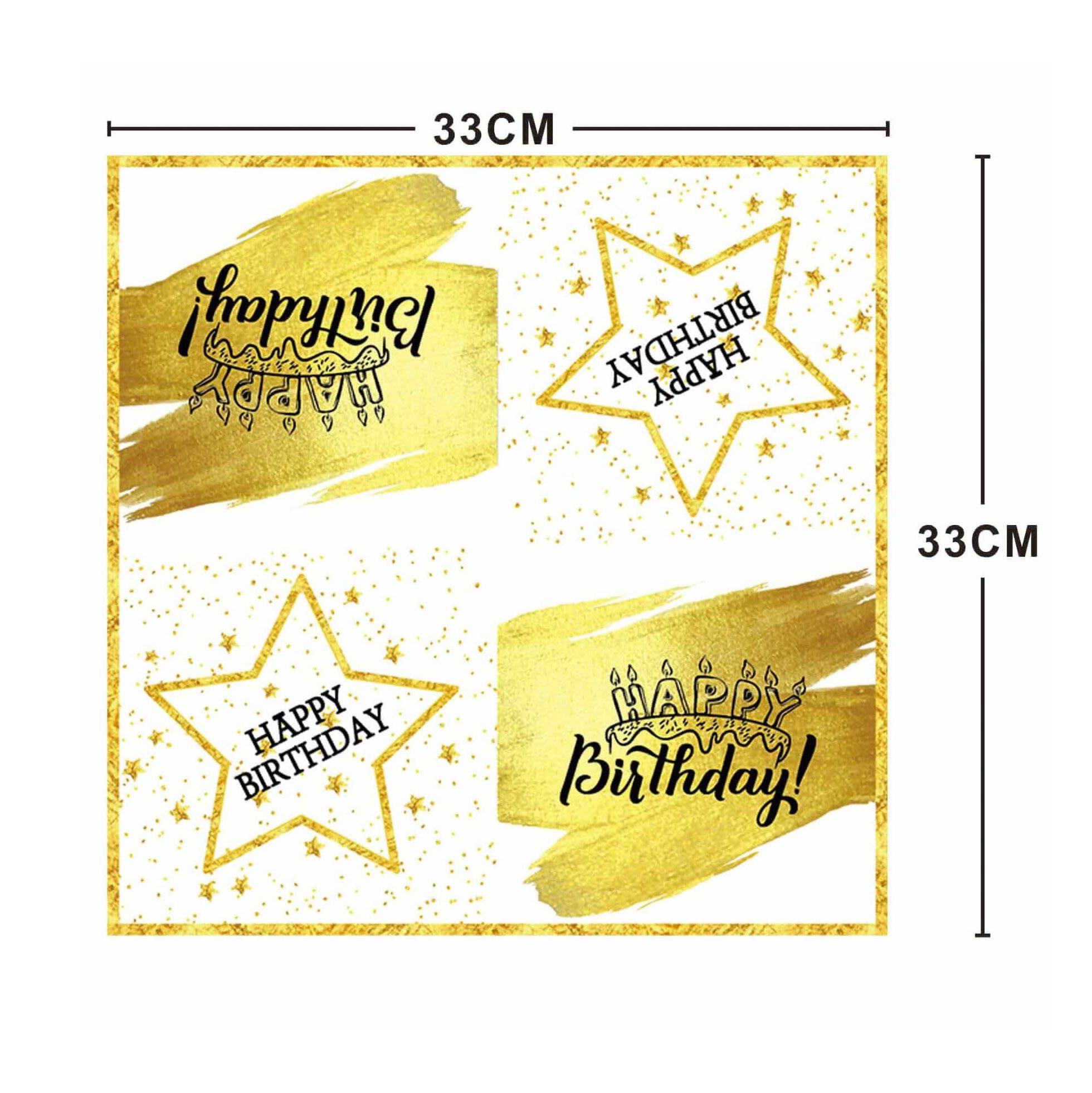 Set 20 servetele , stele , 33x33 cm