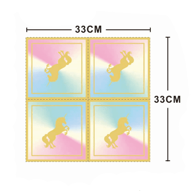 Set 20 servetele , unicorn , 33x33 cm