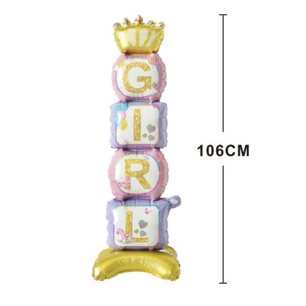 Balon din folie metalizata Girl , 106 cm