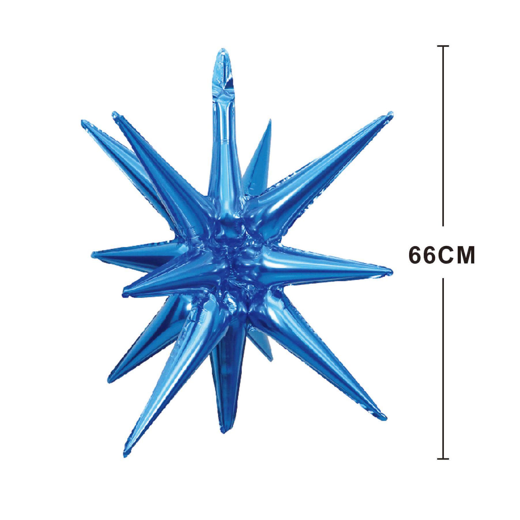 Balon din folie metalizata , stea albastra , 66 cm