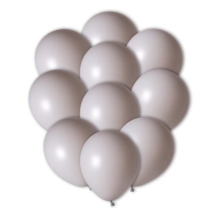 Set 50 baloane din latex , gri , 25 cm