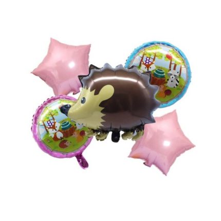 set 5 baloane metalizate , figurina arici