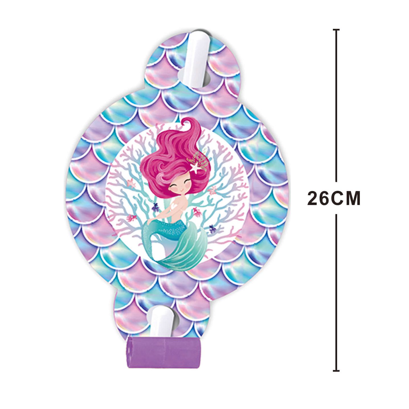 Set 8 suflatori mica sirena , multicolor