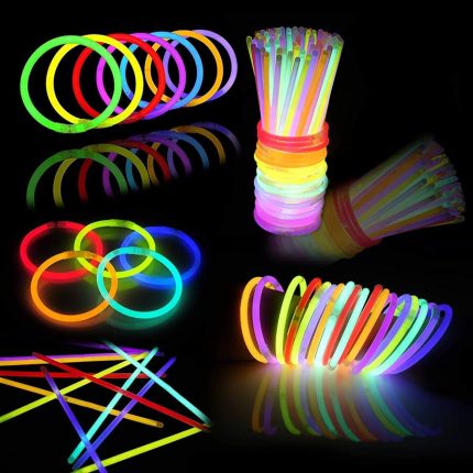 Set 100 betisoare bratari luminoase glow sticks , multicolor