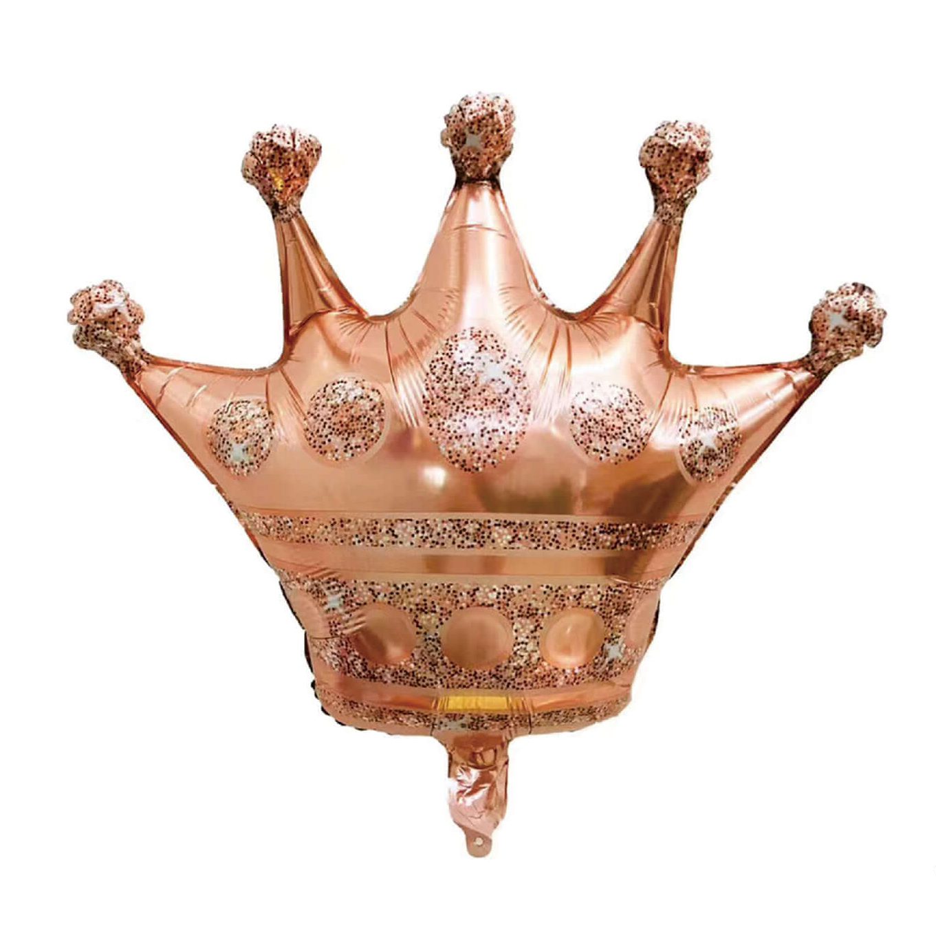 Balon folie figurina coroana , rose gold , 44x46 cm