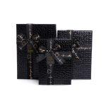 Set 3 cutii dreptunghiulare , negru